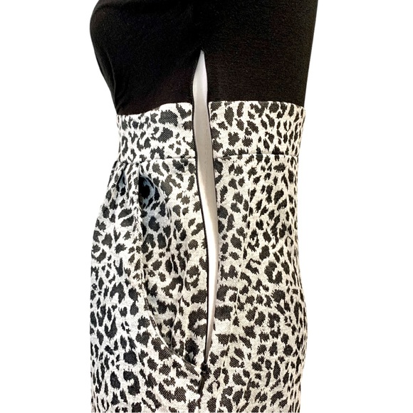 Crystal Candy | NWT Surplice Top Mini Dress with Pockets Black & Gray Size S - Picture 7 of 12